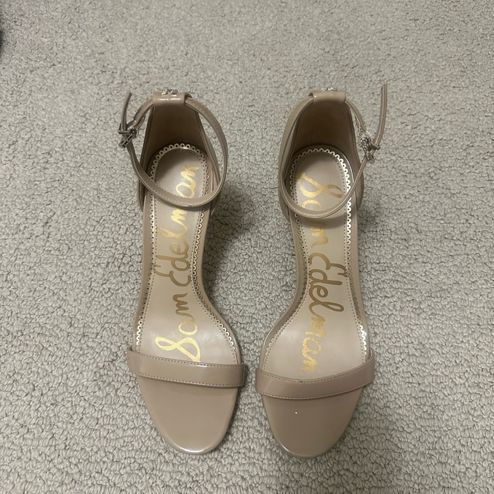 Sam Edelman Patti Ankle Strap Sandals in Tan, Size 7
